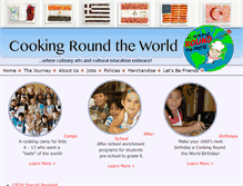 Tablet Screenshot of cookingroundtheworld.com